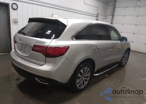 2015 Acura Mdx Technology Package z USA, uszkodzony, nr VIN 5FRYD4H40FB001521